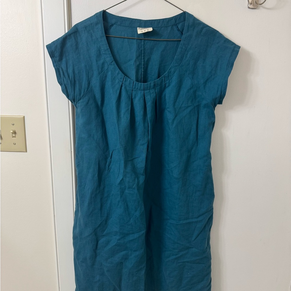Linen/Cotton Blend Women's Dress